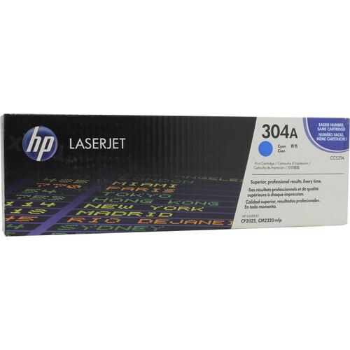 Заправка картриджа HP Color Laser CP2025/CM2320 304A (CC531A) голубой (2800 стр)