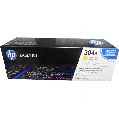 Заправка картриджа HP Color Laser CP2025/CM2320 304A (CC532A) желтый (2800 стр)