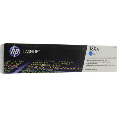 Заправка картриджа HP Color Laser Jet Pro M/153/M176/M177 130A (CF351A) голубой (1000 стр)