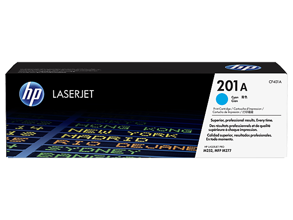 Заправка картриджа HP Color Laser Jet Pro M252/277 201A (CF401A) голубой (1400 стр)