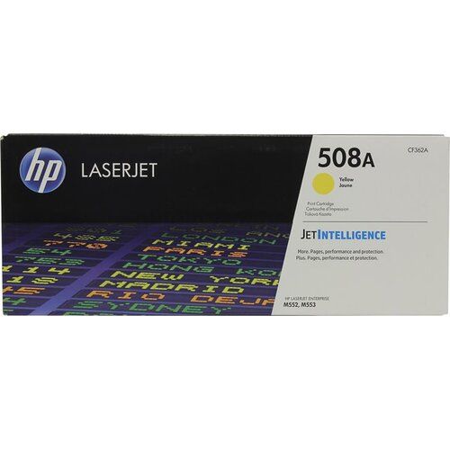 Заправка картриджа HP Color Laser Jet Pro M552/553 508A (CF362A) желтый (5000 стр)