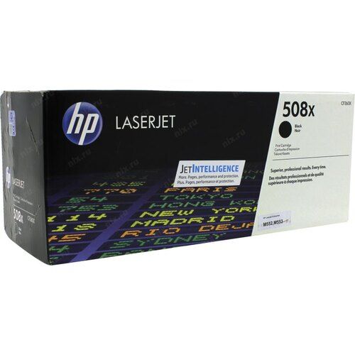 Заправка картриджа HP Color Laser Jet Pro M552/553 508X (CF360X) черный (12500 стр)
