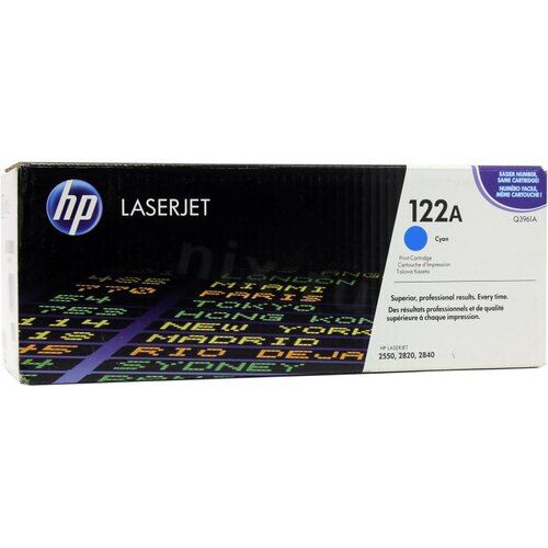Заправка картриджа HP Color Laser Jet 2550/2820/2840 122A (Q3961A) голубой (4000 стр)