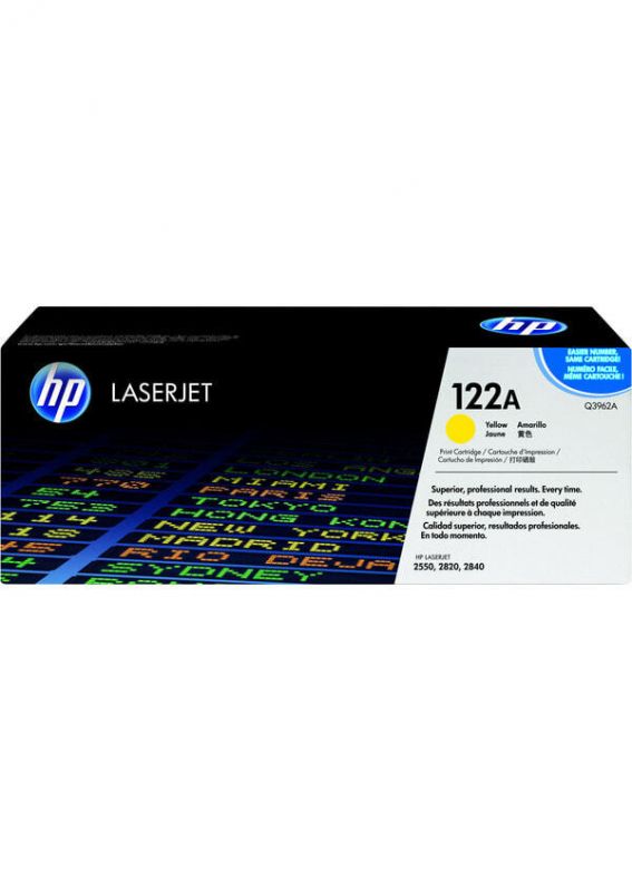 Заправка картриджа HP Color Laser Jet 2550/2820/2840 122A (Q3962A) желтый (4000 стр)