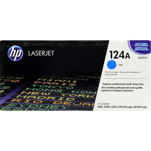 Заправка картриджа HP Color Laser Jet 1600/2600/2605 124A (Q6001A ) голубой (2000 стр)