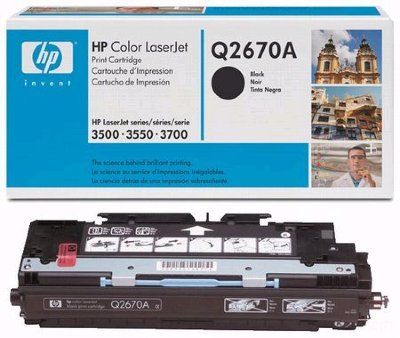 Заправка картриджа HP Color Laser Jet 3500/3550/3700 308A (Q2670A) черный (6000 стр)