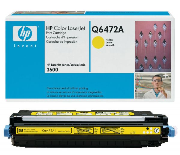 Заправка картриджа HP Color Laser Jet 3600 502A (Q6472A) желтый (4000 стр)