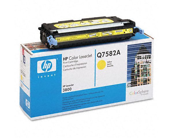 Заправка картриджа HP Color Laser Jet 3505/3800 503A (Q7582A) желтый (6000 стр)