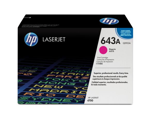 Заправка картриджа HP Color Laser Jet 4700 643A (Q5953A) пурпурный (10000 стр)