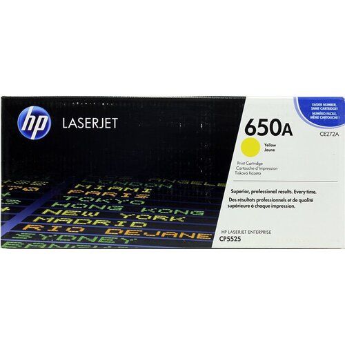 Заправка картриджа HP Color LaserJet CP5520/5525 650A (CE272A) желтый (15000 стр)