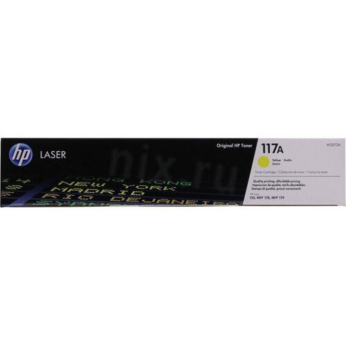 Заправка картриджа 117A HP Color Laser 150a/ 150nw/ 178nw MFP/ 179fn (W2072A) желтый (700 стр)