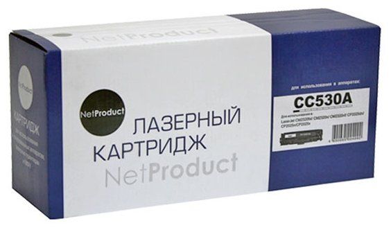 Картридж NetProduct (N-CC530A/№ 718) для HP CLJ CP2025/CM2320/Canon LBP7200, Bk, 3,5K