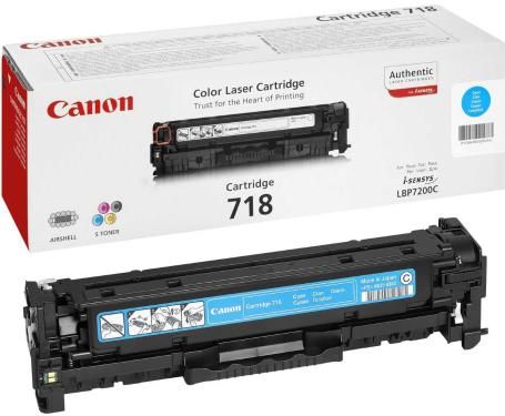 Заправка картриджа Canon LBP-7200C, MF8330C/MF8350C (718С) голубой (2900 стр.)