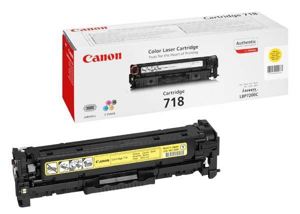 Заправка картриджа Canon LBP-7200C, MF8330C/ MF8350C (718Y) желтый (2900 стр.)
