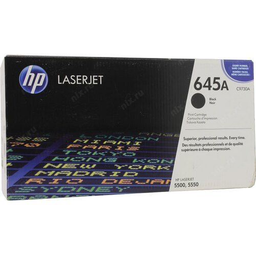 Заправка картриджа HP CLJ 5500/5550 (C9730A) черный  (13000 стр.) 645A