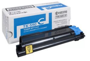 Заправка картриджа Kyocera FS-C2026/C2126/C2526/C2626/C5250,P6026/P6526(5000 стр.) TK-590C голубой