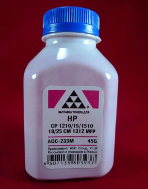 Тонер HP CP 1210/15/1510/18/25/CM 1312 MFP Magenta (фл. 45г) AQC фас. Россия