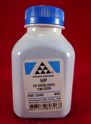 Тонер для картриджей CC531A/CE411A Cyan (фл. 80г) AQC-США фас.Россия